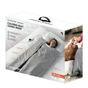 Sharper Image Calming Heat Sauna Wrap, 8 Heat Levels, 3 Massaging Vibrations
